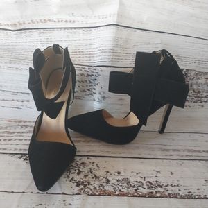 MM July Black Bow Heels